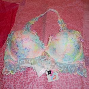 Victoria's Secret PINK Rainbow Halter BRA Large